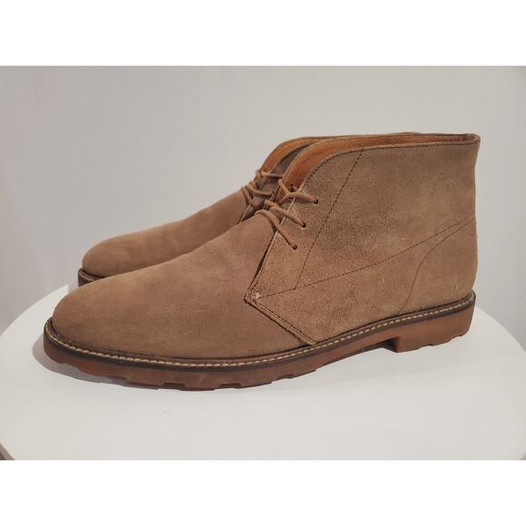 GAP Vintage Mens Italian Suede Leather Chukka Oxford Size 11 Tan Boot Shoe Rare - Picture 1 of 9